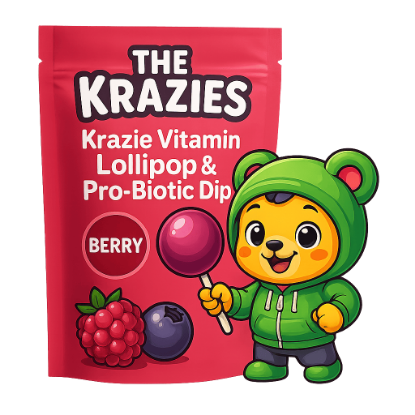 Picture of Kids Immunity Kit - Berry Vitamin Lollipops + Probiotics | The Krazies